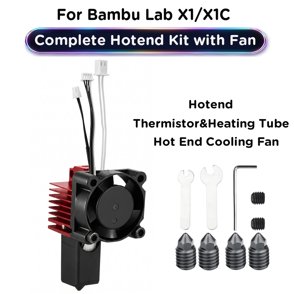 3D Printing X1 Carbon - Kompletny zestaw hotendu typu Plug-and-Play, ulepszenie
