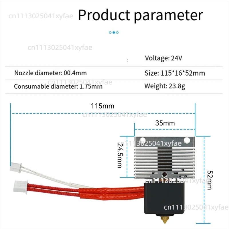 Zestaw Hot End do Drukarki 3D: – 3D Printer Extruder recenzja i cena
