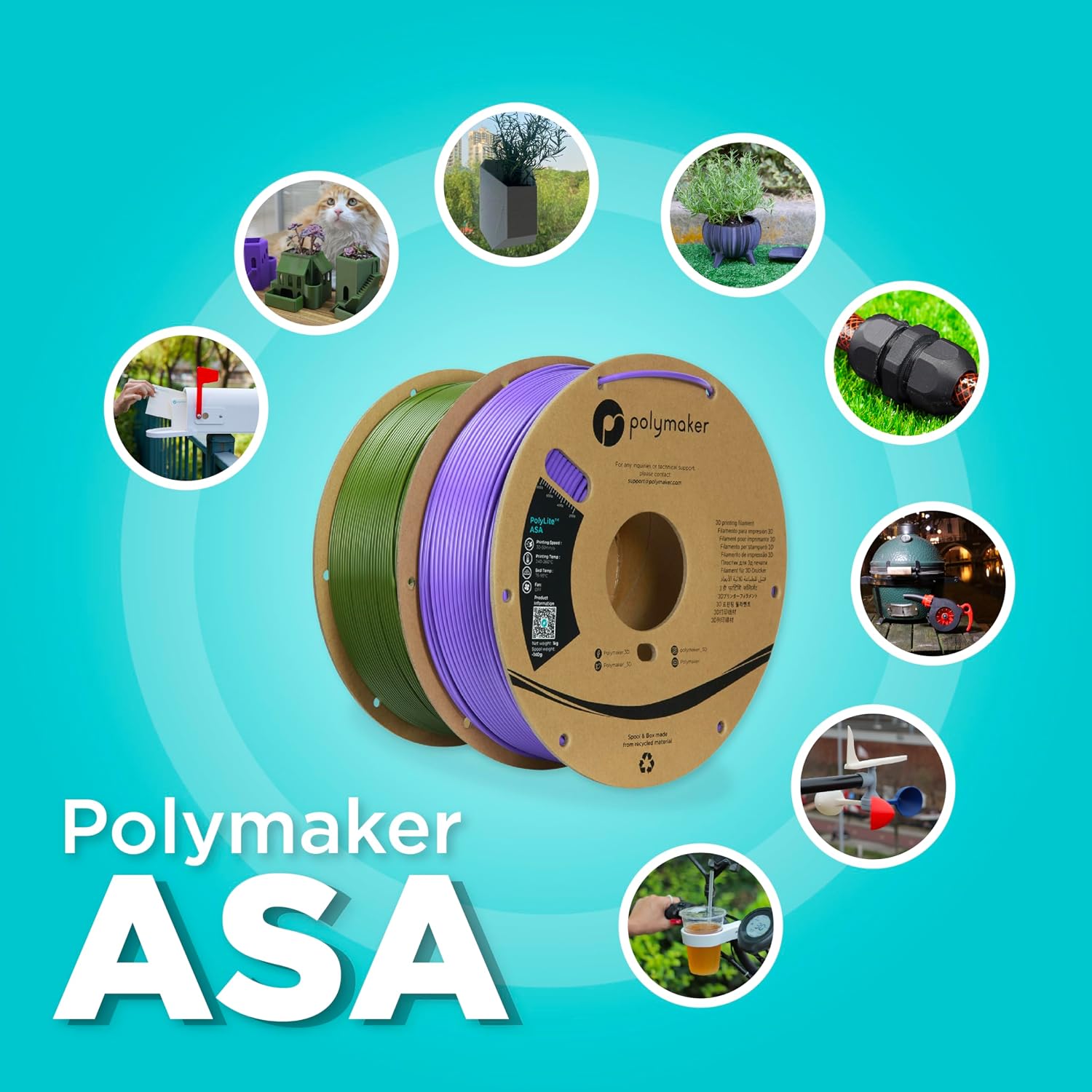 Filament ASA 1,75 mm 5 kg, bia – Asa Filament Outdoor recenzja i cena