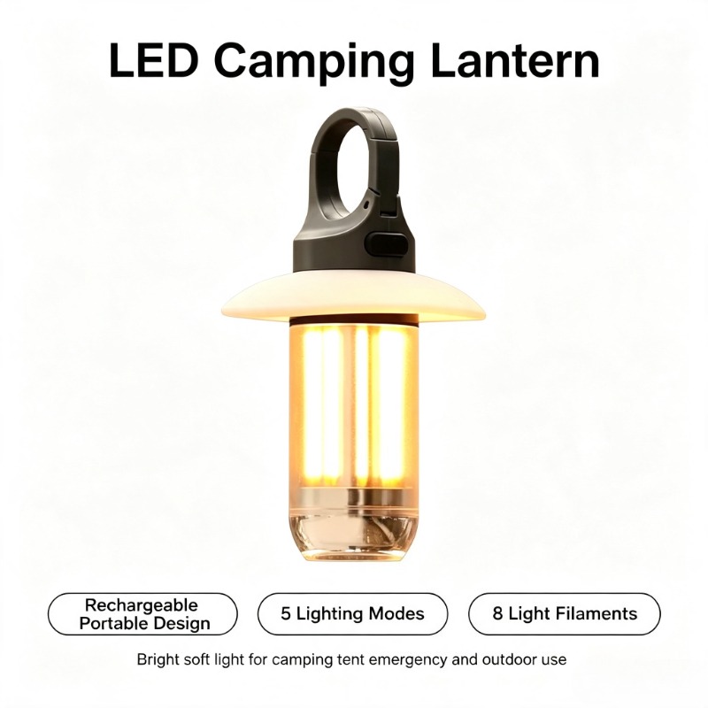 Latarka kempingowa LED, ładowa – Asa Filament Outdoor recenzja i cena