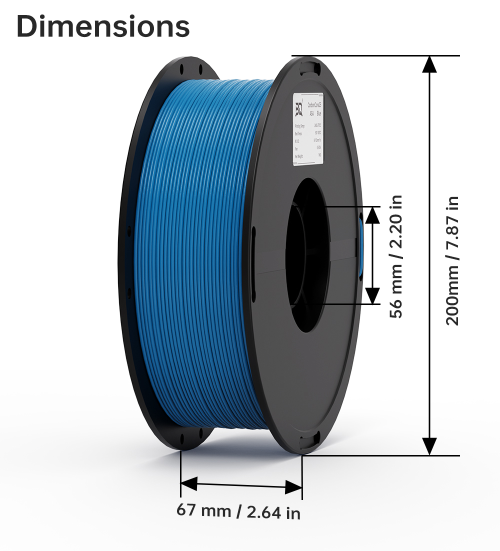 BIQU ASA-CarbonCore25 1.75mm 1 – Asa Filament Outdoor recenzja i cena